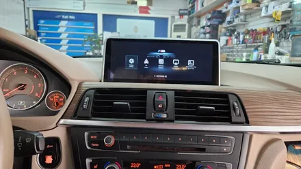bmw 3시리즈 f30 카플레이 안드로이드 오토 모니터 장착 / 인천, 부평, 부천