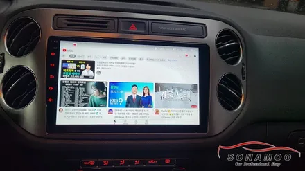 폭스바겐 티구안 순정오디오 탈거 안드로이드 올인원 장착 / 인천, 부평, 부천