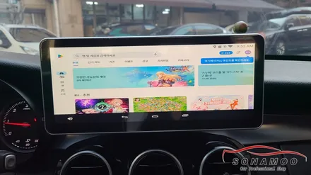 벤츠 C클래스 W205 12.3인치 모니터 M2C-200A장착 / 인천, 부평, 부천