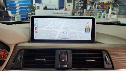 bmw 3시리즈 f30 카플레이 안드로이드 오토 모니터 장착 / 인천, 부평, 부천