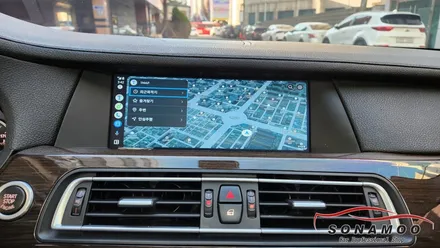 BMW F01 7시리즈 애플카플레이 안드로이드 오토 장착으로 티맵과 유튜브 뮤직 사용하기 / 인천, 부평, 부천