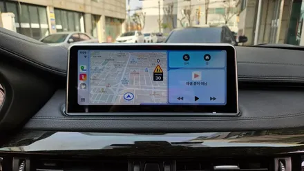 인천 BMW X6 F16 모니터 교체형 KC인증 카플레이 장착 / 인천, 부평, 부천