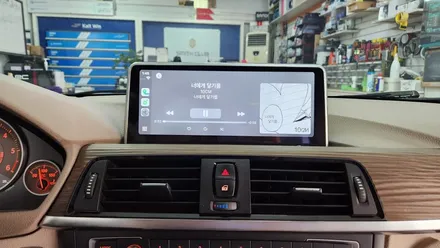 bmw 3시리즈 f30 카플레이 안드로이드 오토 모니터 장착 / 인천, 부평, 부천