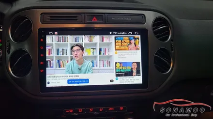 폭스바겐 티구안 순정오디오 탈거 안드로이드 올인원 장착 / 인천, 부평, 부천