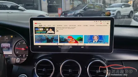 벤츠 C클래스 W205 12.3인치 모니터 M2C-200A장착 / 인천, 부평, 부천