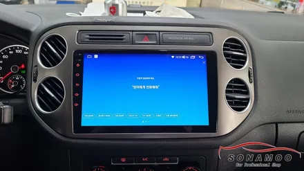 폭스바겐 티구안 순정오디오 사양을 안드로이드 올인원으로 업그레이드 하기~~ / 인천, 부평, 부천