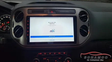 폭스바겐 티구안 순정오디오 탈거 안드로이드 올인원 장착 / 인천, 부평, 부천