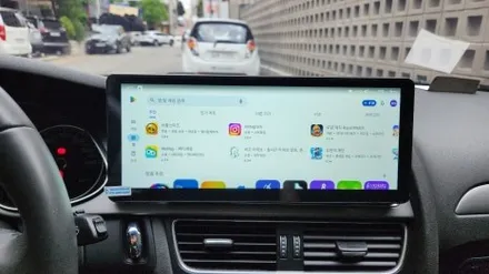 아우디 A4 순정모니터 탈거후 안드로이드 올인원 장착 / 인천, 부평, 부천