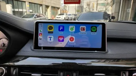 인천 BMW X6 F16 모니터 교체형 KC인증 카플레이 장착 / 인천, 부평, 부천