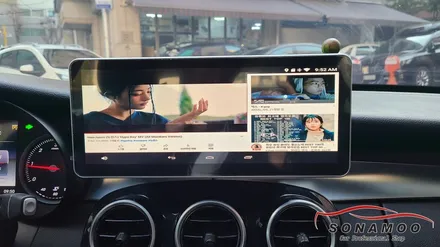 벤츠 C클래스 W205 12.3인치 모니터 M2C-200A장착 / 인천, 부평, 부천