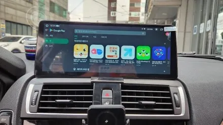 bmw 118d f20 순정 모니터 탈거 12.3 안드로이드 올인원 S-PLAY 장착 / 인천, 부평, 부천