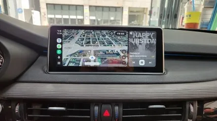 bmw x5 nbt 순정 모니터 탈거 후 터치 카플레이 안드로이드 오토 장착 / 인천, 부평, 부천