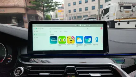 인천 BMW 5시리즈 G30 순정 모니터 탈거 후 유튜브 넷플릭스 티맵을 사용할 수 있는 카인원 장착 / 인천, 부평, 부천