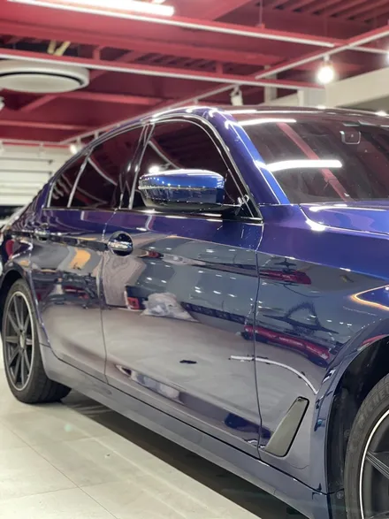 부산 랩핑&디테일링관리 전문점 스펙터클 코리아 하단 : BMW 5 시리즈 루프스킨/전체 크롬 랩핑 시공 / 부산 사하구 하단동