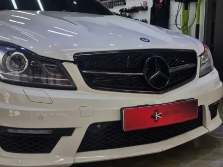 벤츠 c63amg 블랙유광 크롬죽이기 시공 / 부산 강서구