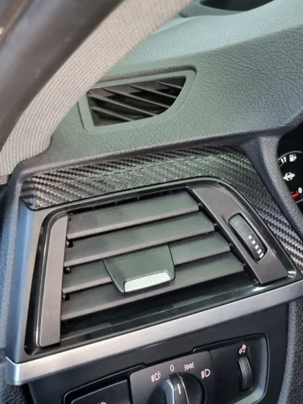 BMW 3시리즈 실내우드 카본랩핑 시공 / 부산 강서구