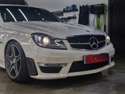 벤츠 c63amg 블랙유광 크롬죽이기 시공 / 부산 강서구