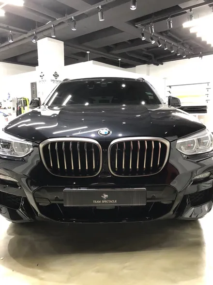 부산 강서구 명지 랩핑 디테일링 전문점 스펙터클코리아 - BMW X4크롬죽이기 시공 / 부산 강서구