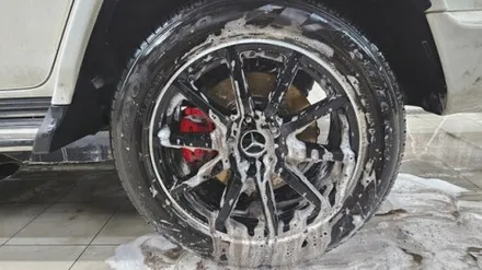 눈온뒤 염화칼슘 제거 디테일링  벤츠 지바겐 (G63 AMG) / 수원 영통 광교 프리미엄 디테일링센터 /153디테일링 / 경기 수원
