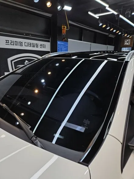 [수원 광교] 주차장 낙수 사고 완벽 해결! 벤츠 GLA330 석회물 제거 복원 및 광택 (배상책임보험) / 경기 수원