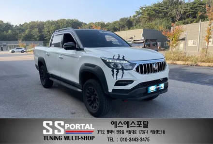 렉스턴스포츠칸 튜닝 일체형 무본서스펜션,멀티토잉후크,상탑,하탑부싱 및 엔진오일 교체 작업 / 평택, 안성, 오산