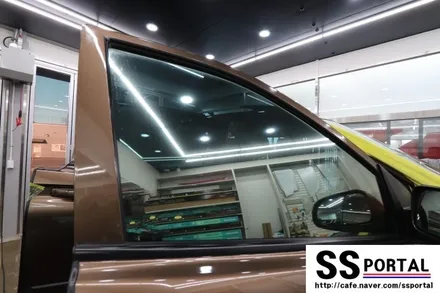 ▶SSPORTAL◀ 코란도스포츠  썬팅도 패션이다! 넥스가드 프리미엄 센텀 반사필름 전체시공 작업 / 평택, 안성, 오산