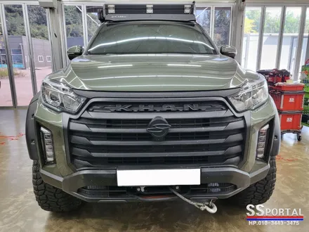 렉스턴스포츠 칸 슈퍼비 상단 도어 가니쉬 시공 / 평택, 안성, 오산
