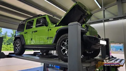 JEEP 랭글러 RACE  PRO 5W30 합성 엔진오일 교체 작업 / 평택, 안성, 오산