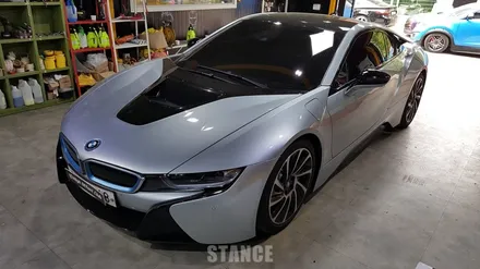 BMW i8 사틴블랙 전체랩핑 - 성남자동차랩핑/판교랩핑/분당랩핑/스탠스랩핑 / 성남시 수정구 사송동