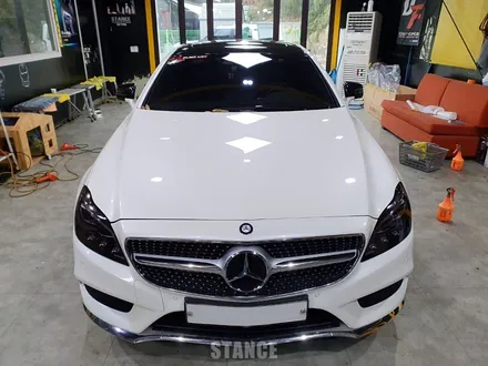 벤츠 CLS 사틴레드 전체랩핑 - 성남자동차랩핑/분당랩핑/판교랩핑/스탠스(STANCE) / 성남시 수정구 사송동