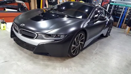 BMW i8 사틴블랙 전체랩핑 - 성남자동차랩핑/판교랩핑/분당랩핑/스탠스랩핑 / 성남시 수정구 사송동
