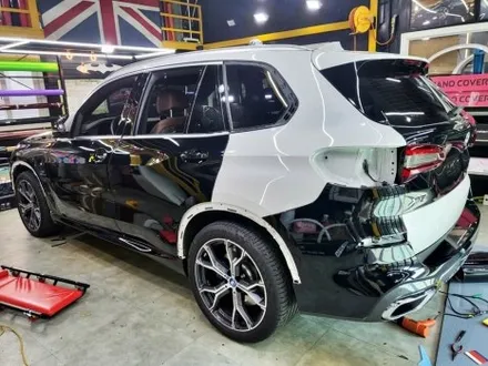BMW X5 LB 고광택 필름 유광 블랙 전체 랩핑 / 성남 랩핑 / 분당 랩핑 / 판교 랩핑 / 스탠스 (STANCE) / 성남시 수정구 사송동