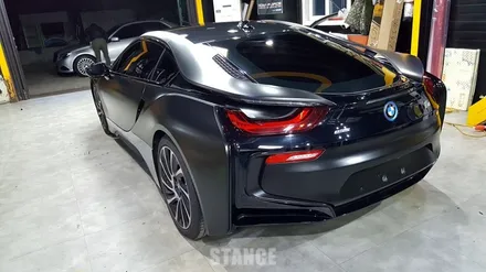 BMW i8 사틴블랙 전체랩핑 - 성남자동차랩핑/판교랩핑/분당랩핑/스탠스랩핑 / 성남시 수정구 사송동