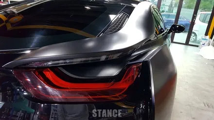 BMW i8 사틴블랙 전체랩핑 - 성남자동차랩핑/판교랩핑/분당랩핑/스탠스랩핑 / 성남시 수정구 사송동