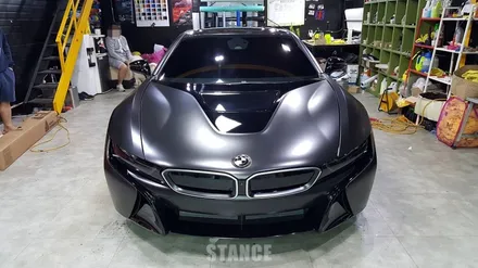 BMW i8 사틴블랙 전체랩핑 - 성남자동차랩핑/판교랩핑/분당랩핑/스탠스랩핑 / 성남시 수정구 사송동