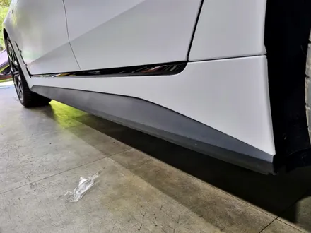BMW i4 샤틴 화이트 전체 카스킨 / 스탠스 랩핑 /분당랩핑 / 성남랩핑 / 판교랩핑 / 성남시 수정구 사송동
