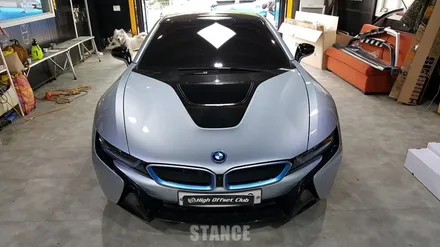 BMW i8 사틴블랙 전체랩핑 - 성남자동차랩핑/판교랩핑/분당랩핑/스탠스랩핑 / 성남시 수정구 사송동
