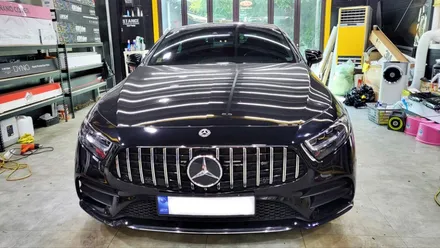 벤츠 CLS 프런트 립 리얼 카본 랩핑 시공 / 성남 랩핑 / 분당 랩핑 / 판교 랩핑 / 스탠스 ( STANCE ) / 성남시 수정구 사송동