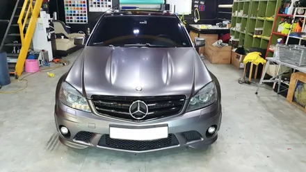 벤츠 C63 AMG 사틴 그레이 전체 랩핑 / 성남 / 분당 랩핑 / 판교 랩핑 / 고등동 랩핑 / 스탠스 (STANCE) / 성남시 수정구 사송동