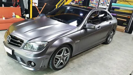 벤츠 C63 AMG 사틴 그레이 전체 랩핑 / 성남 / 분당 랩핑 / 판교 랩핑 / 고등동 랩핑 / 스탠스 (STANCE) / 성남시 수정구 사송동