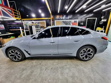 BMW i4 샤틴 화이트 전체 카스킨 / 스탠스 랩핑 /분당랩핑 / 성남랩핑 / 판교랩핑 / 성남시 수정구 사송동