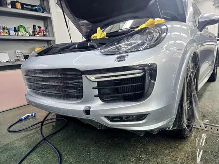 포르쉐 카이엔 GTS 사고 수리 후 프론트 범퍼 PPF 시공. / 성남 PPF / 분당 PPF / 판교 PPF / 스탠스 ( STANCE ) / 성남시 수정구 사송동