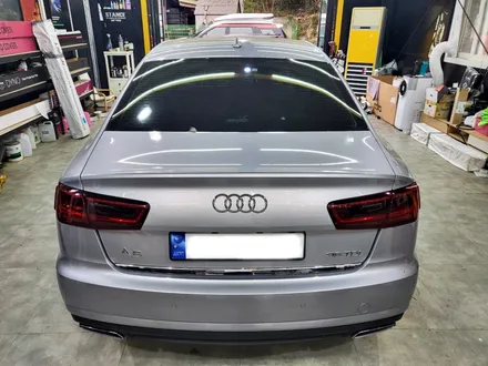 아우디 A6 유광 화이트 고광택 LB 필름 전체 랩핑 / 분당 랩핑 / 성남 랩핑 / 판교 랩핑 / 스탠스 (STANCE) / 성남시 수정구 사송동