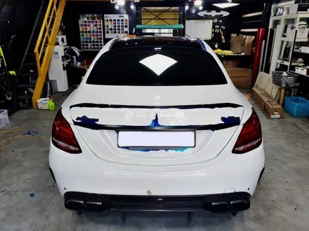 벤츠 C63 AMG 샤틴 블랙 전체랩핑 분당랩핑/판교랩핑/성남랩핑 스탠스(STANCE) / 성남시 수정구 사송동