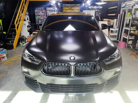 BMW X2 사틴블랙 전체랩핑 - 성남자동차랩핑/분당랩핑/판교랩핑/스탠스(STANCE) / 성남시 수정구 사송동