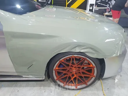 BMW g30 이노즈텍 카키그린 전체랩핑 - 도장면같은 깊은 광택의 랩핑필름이 필요할 때! / 판교자동차랩핑/성남랩핑/분당랩핑/스탠스(STANCE) / 성남시 수정구 사송동