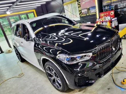 BMW X5 LB 고광택 필름 유광 블랙 전체 랩핑 / 성남 랩핑 / 분당 랩핑 / 판교 랩핑 / 스탠스 (STANCE) / 성남시 수정구 사송동