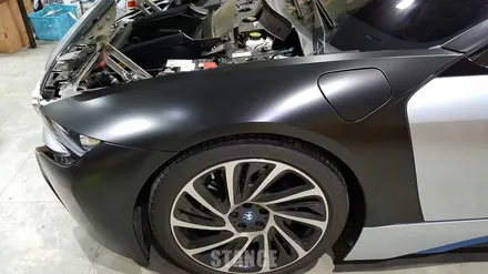 BMW i8 사틴블랙 전체랩핑 - 성남자동차랩핑/판교랩핑/분당랩핑/스탠스랩핑 / 성남시 수정구 사송동
