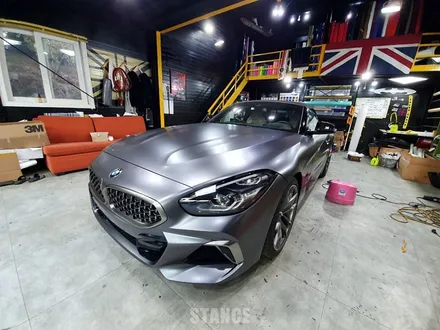 BMW Z4 사틴다크그레이 전체랩핑 - 안쪽 프레임까지 풀랩핑! / 생활보호 PPF / 분당자동차랩핑/성남랩핑/판교랩핑/스탠스(STANCE) / 성남시 수정구 사송동