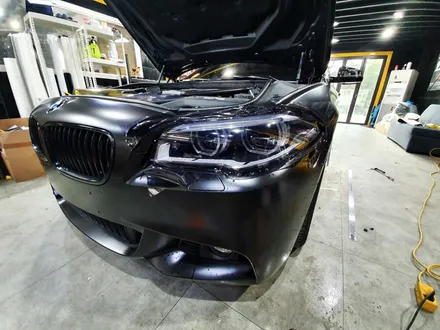BMW 520D 무광 블랙 전체 랩핑 / 분당랩핑 / 판교랩핑 / 성남랩핑 / 스탠스 (STANCE) / 성남시 수정구 사송동